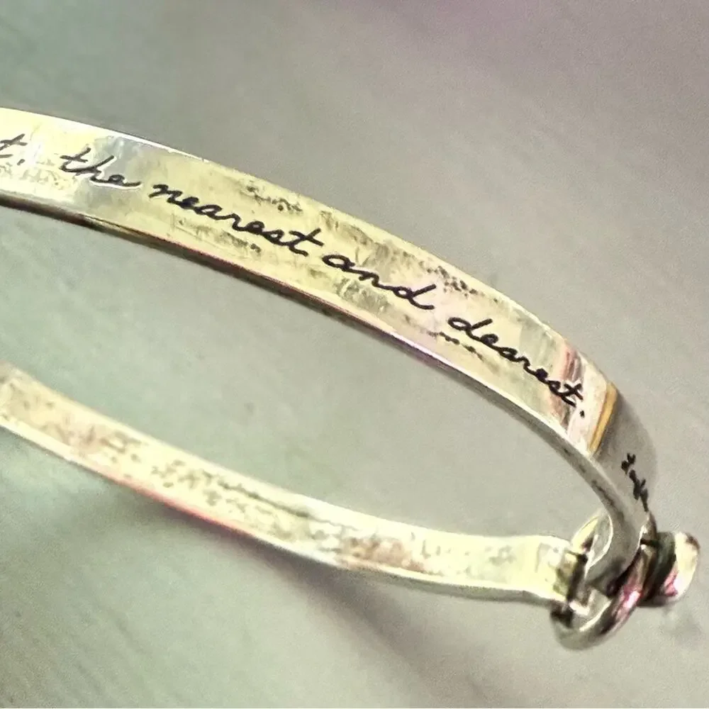 BB Becker 925 Sterling Silver Friends Inspirational Hook Bracelet